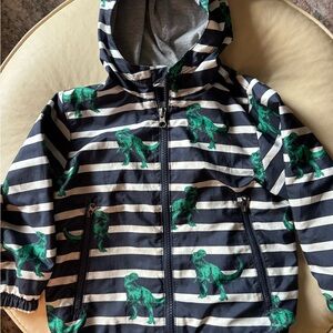 GAP Kids Dinosaur Raincoat - Blue White, Green